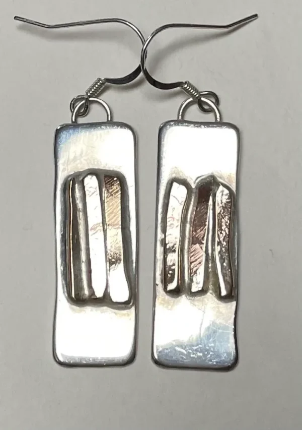 Sterling Silver and 18K Gold Earrings