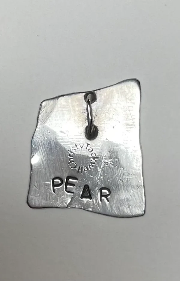 Sterling Silver Pendant. On the back, I have stamped "PEAR" - Image 2