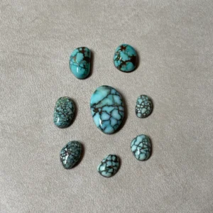 Spider Web Turquoise Cabochons
